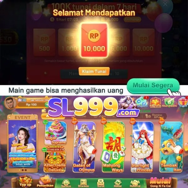 SL999 Bonus Member Baru 100%